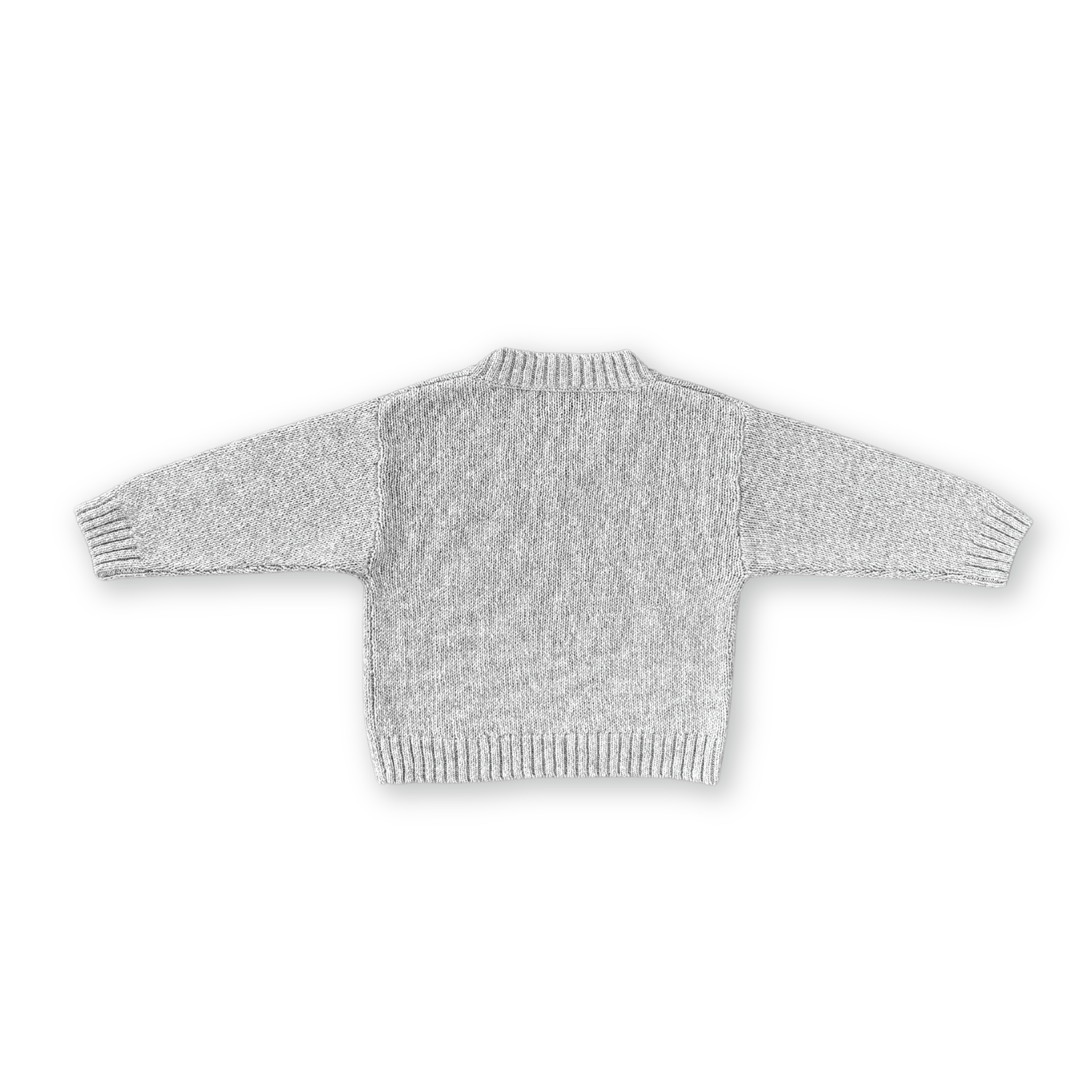 Grown V-Neck Pull Over - Grey Marle