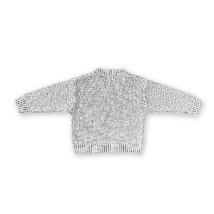 Grown V-Neck Pull Over - Grey Marle