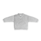 V-Neck Pull Over - Grey Marle