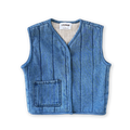 Quilted Reversible Vest - Denim & Paint
