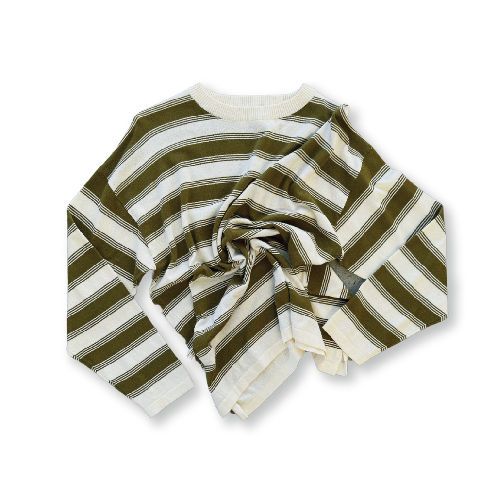 Grown Ladies 7-Stripe Long Sleeve Tee