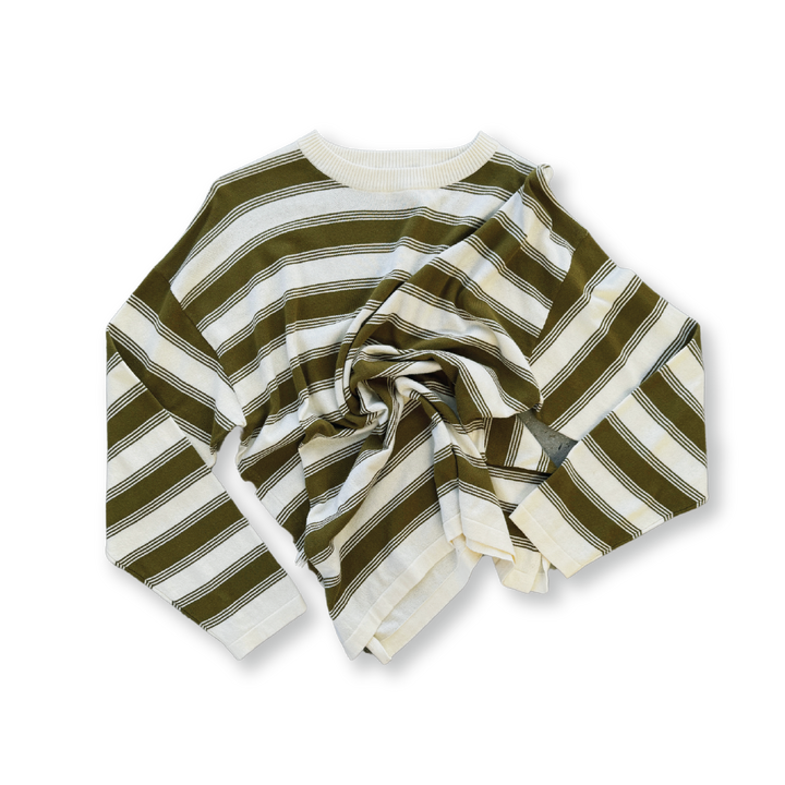 Grown Ladies 7-Stripe Long Sleeve Tee