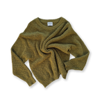 Ladies Oversized Rib Pull Over - Herb