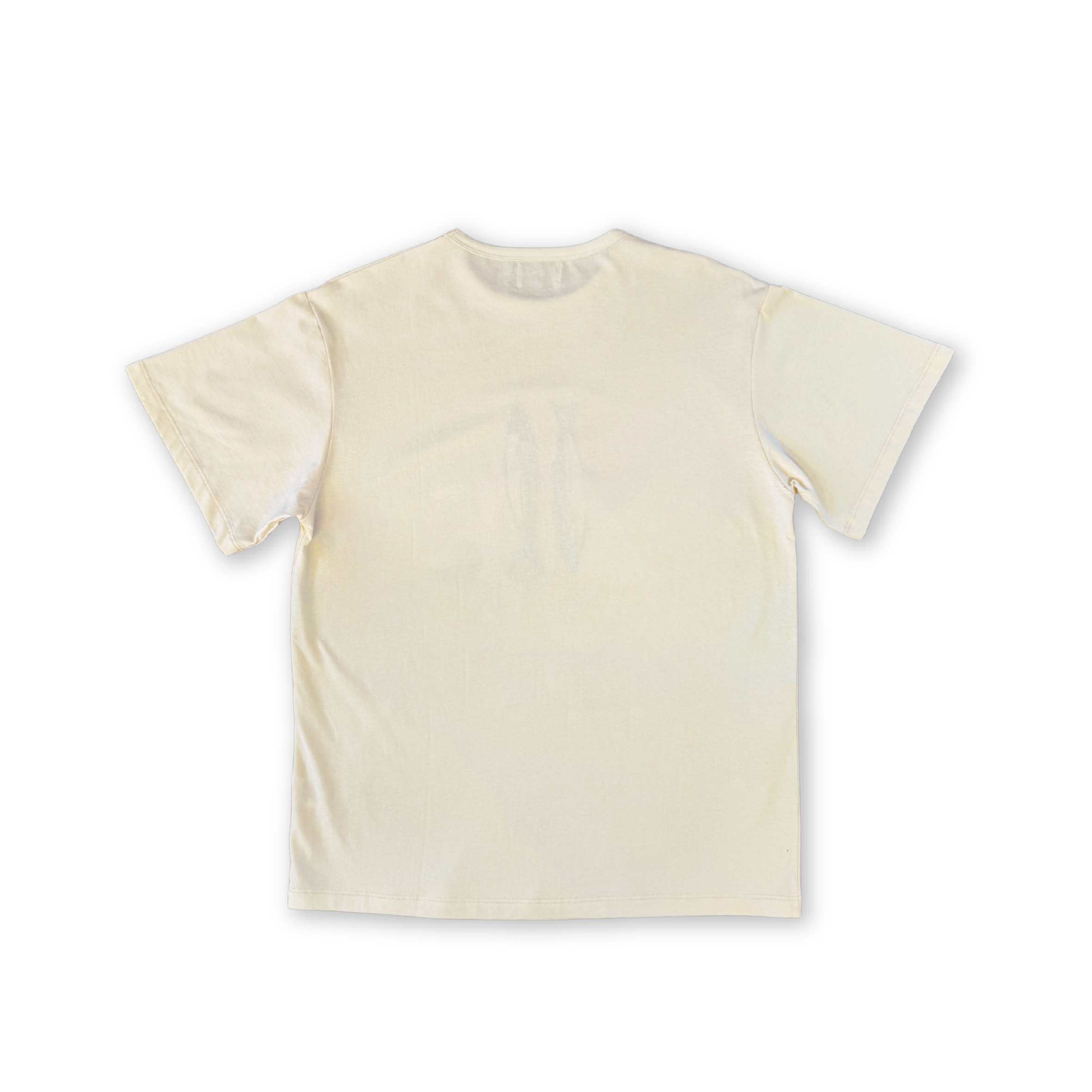 Ladies Organic Sardine Embroidered Tee - Milk