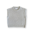 Ladies Jersey Knit Vest - Stone
