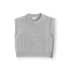Ladies Jersey Knit Vest - Stone