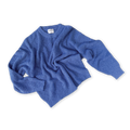 Ladies Organic Textured Knit Pull Over - Cobalt