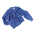 Ladies Organic Textured Knit Pull Over - Cobalt