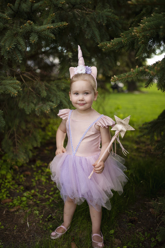 Pink Shimmer Unicorn Dress and Headband