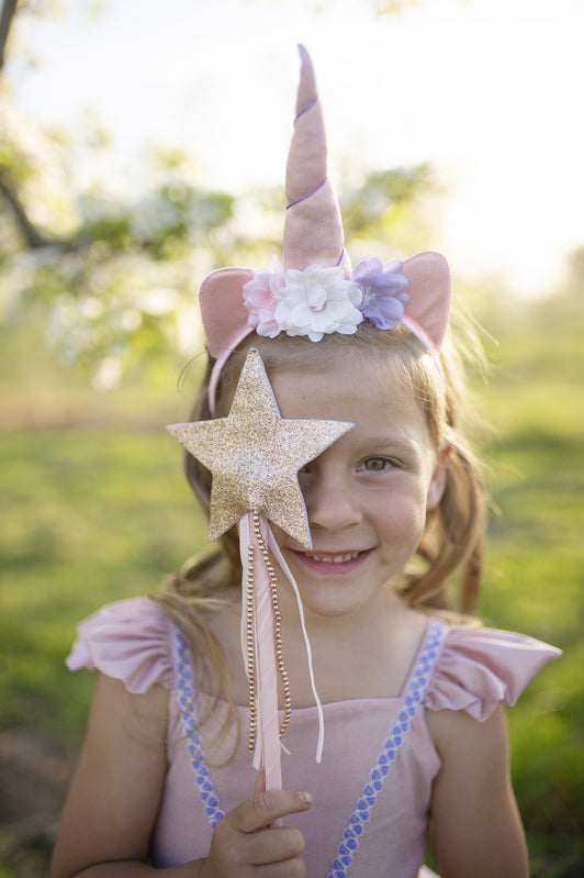 Pink Shimmer Unicorn Dress and Headband