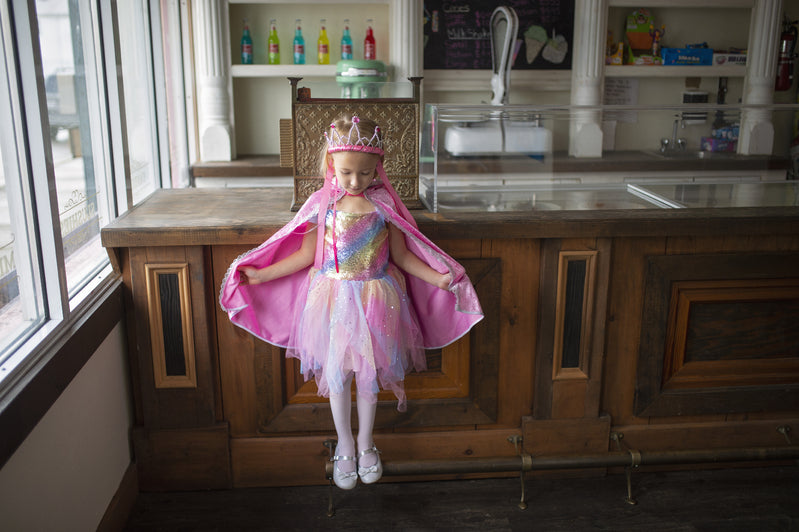 Rainbow Fairy Dress with Wings