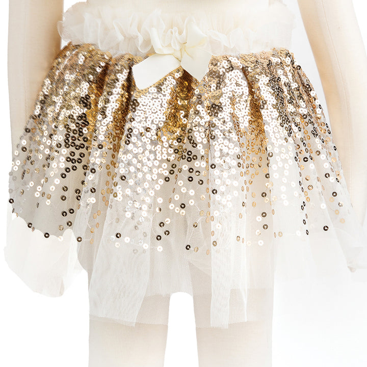 Gracious Gold Sequins Skirt, Wings & Wand Set - Size 4-6