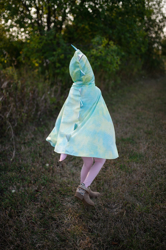 Rainbow Reversible Unicorn Dragon Cape