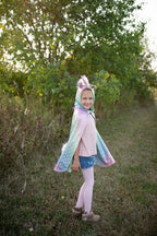 Rainbow Reversible Unicorn Dragon Cape