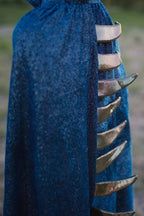 Teal & Gold Starry Night Dragon - Size 5-6
