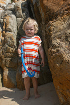Organic Island Stripe Playsuit