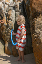 Organic Island Stripe Playsuit