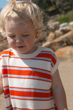 Organic Island Stripe Playsuit