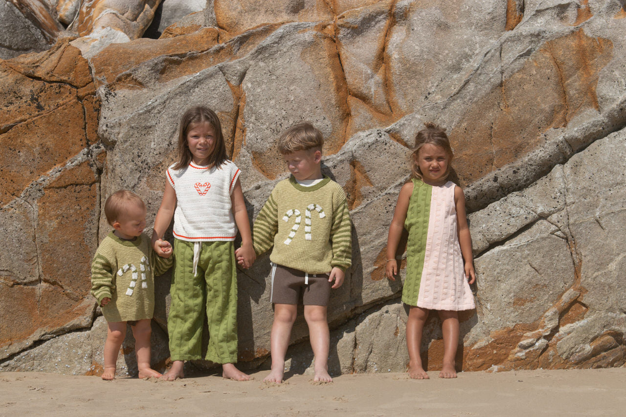 Organic Candy Cane Christmas Jumper