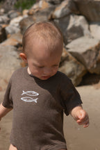 Organic Sardine Oversized Romper - Mud
