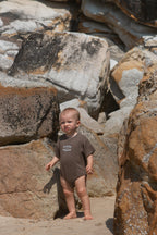 Organic Sardine Oversized Romper - Mud