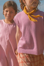 Ladies Jersey Knit Vest - Raspberry