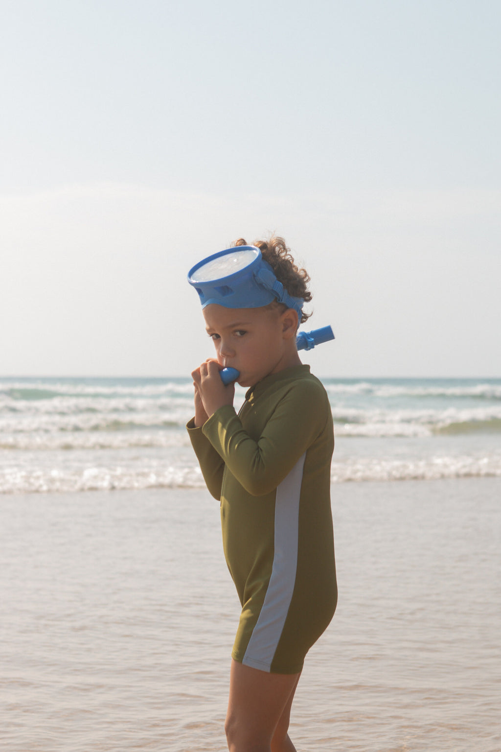 Zip Long Sleeve One Piece - Leaf