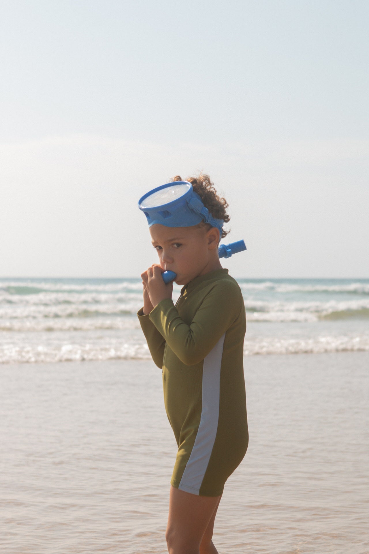 Zip Long Sleeve One Piece - Leaf