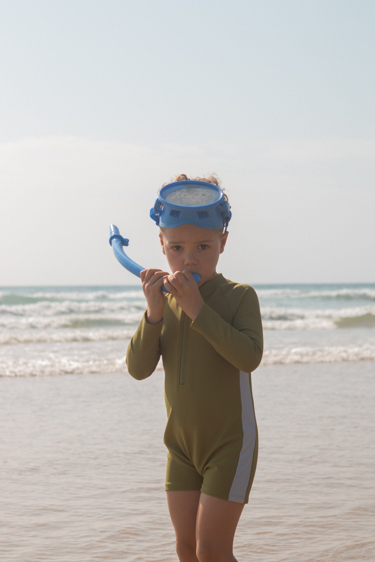 Zip Long Sleeve One Piece - Leaf