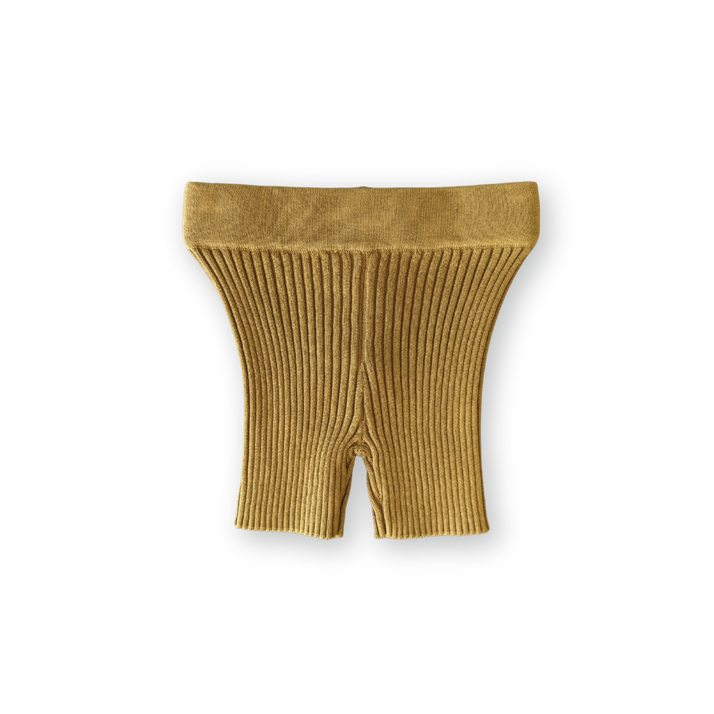 Grown Knitted Rib Bike Shorts