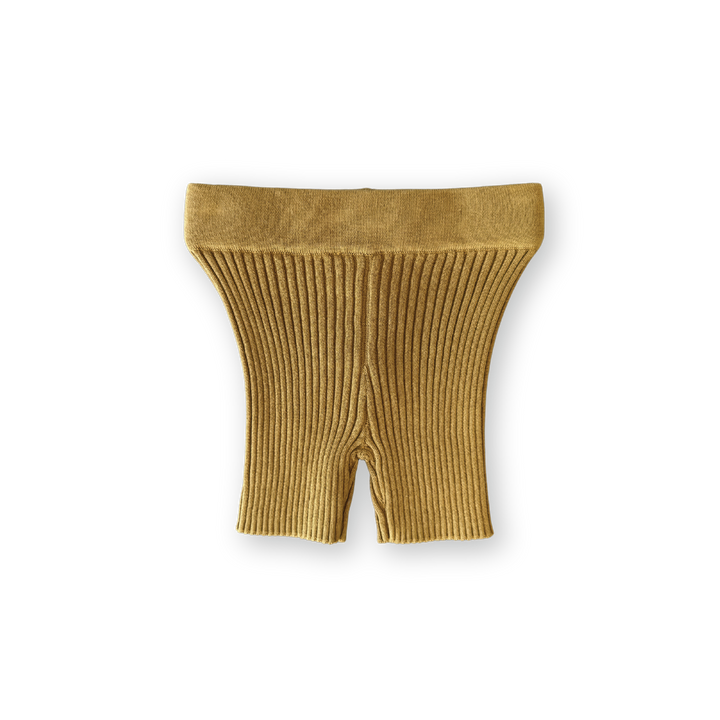 Grown Knitted Rib Bike Shorts