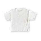 Ribbed Knitted Logo Tee