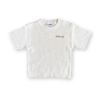 Ribbed Knitted Logo Tee