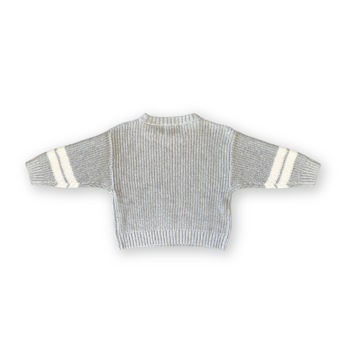 Grown Chunky Rib Pull Over - Stone