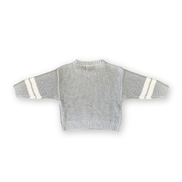 Grown Chunky Rib Pull Over - Stone