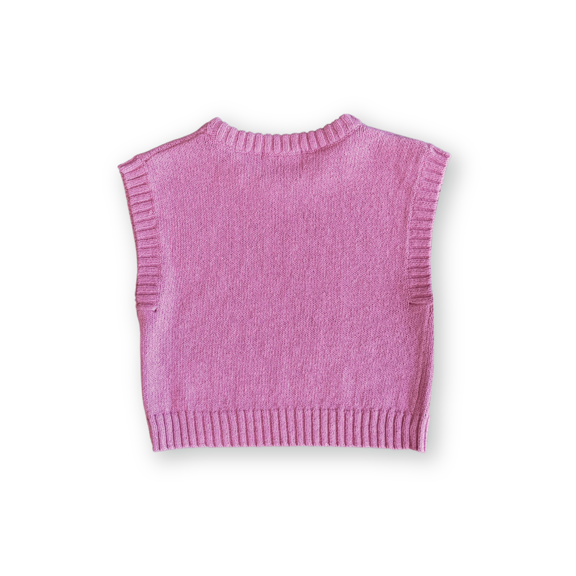 Grown Ladies Jersey Knit Vest - Raspberry