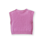 Jersey Knit Vest - Raspberry