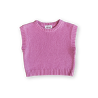 Jersey Knit Vest - Raspberry