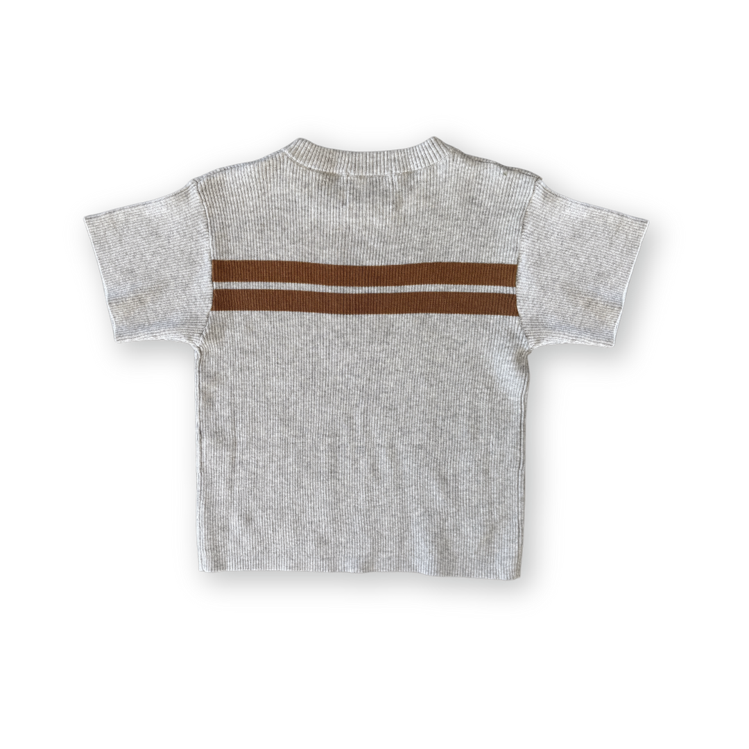 Grown Twin Striped Ribbed Tee