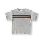 Twin Striped Ribbed Tee