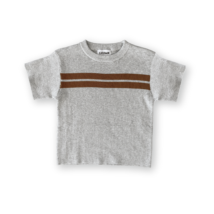 Grown Twin Striped Ribbed Tee