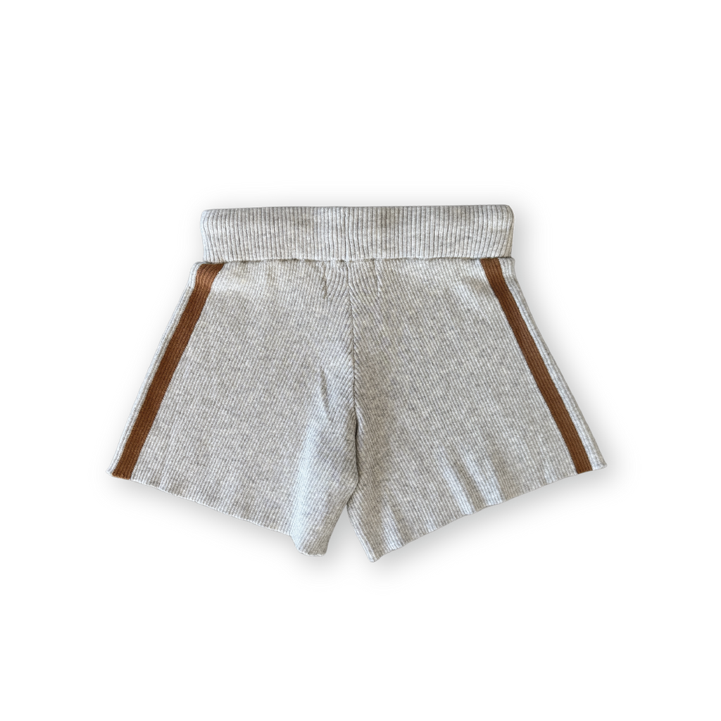 Grown Striped Ribbed Shorts