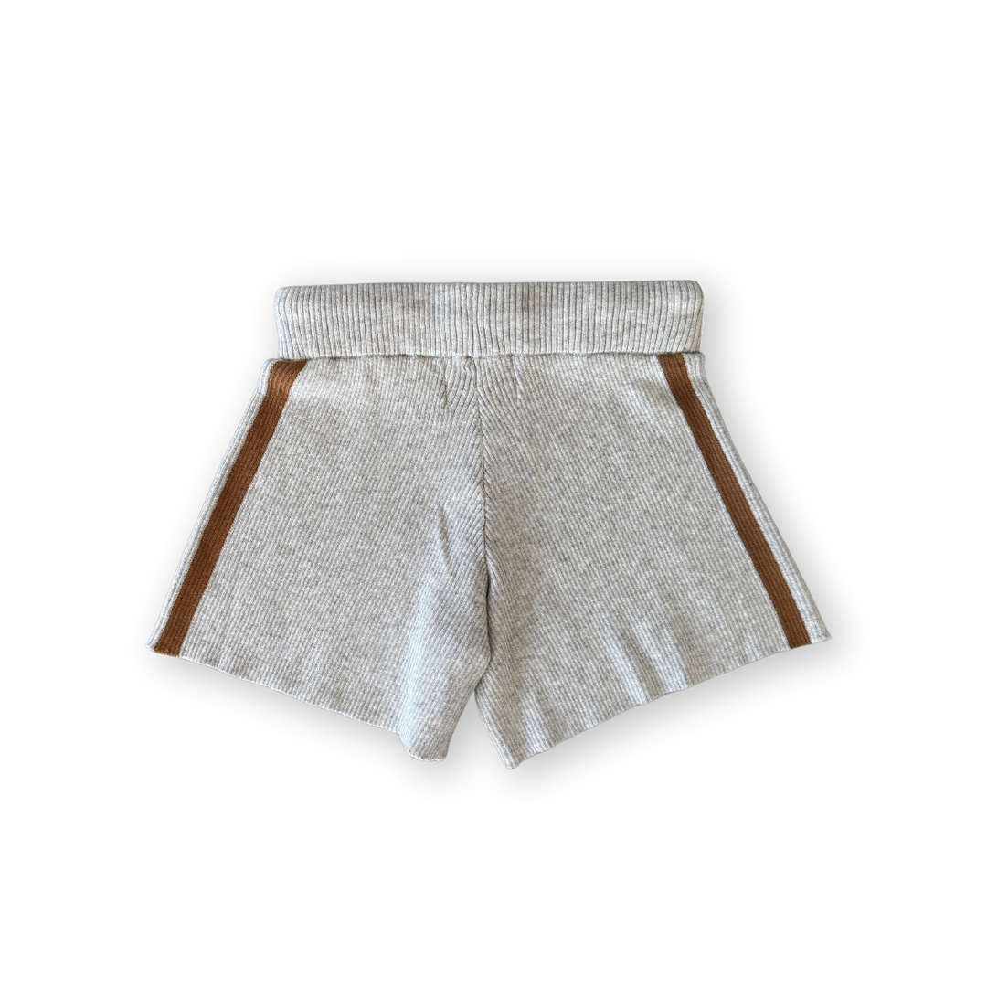 Grown Striped Ribbed Shorts