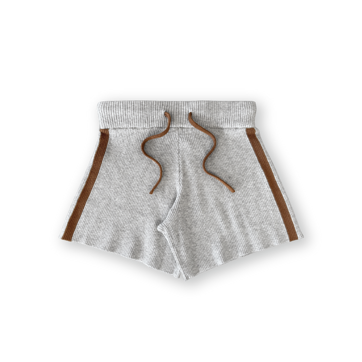 Grown Striped Ribbed Shorts