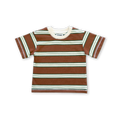 Cotton Sports Stripe Tee - Acorn