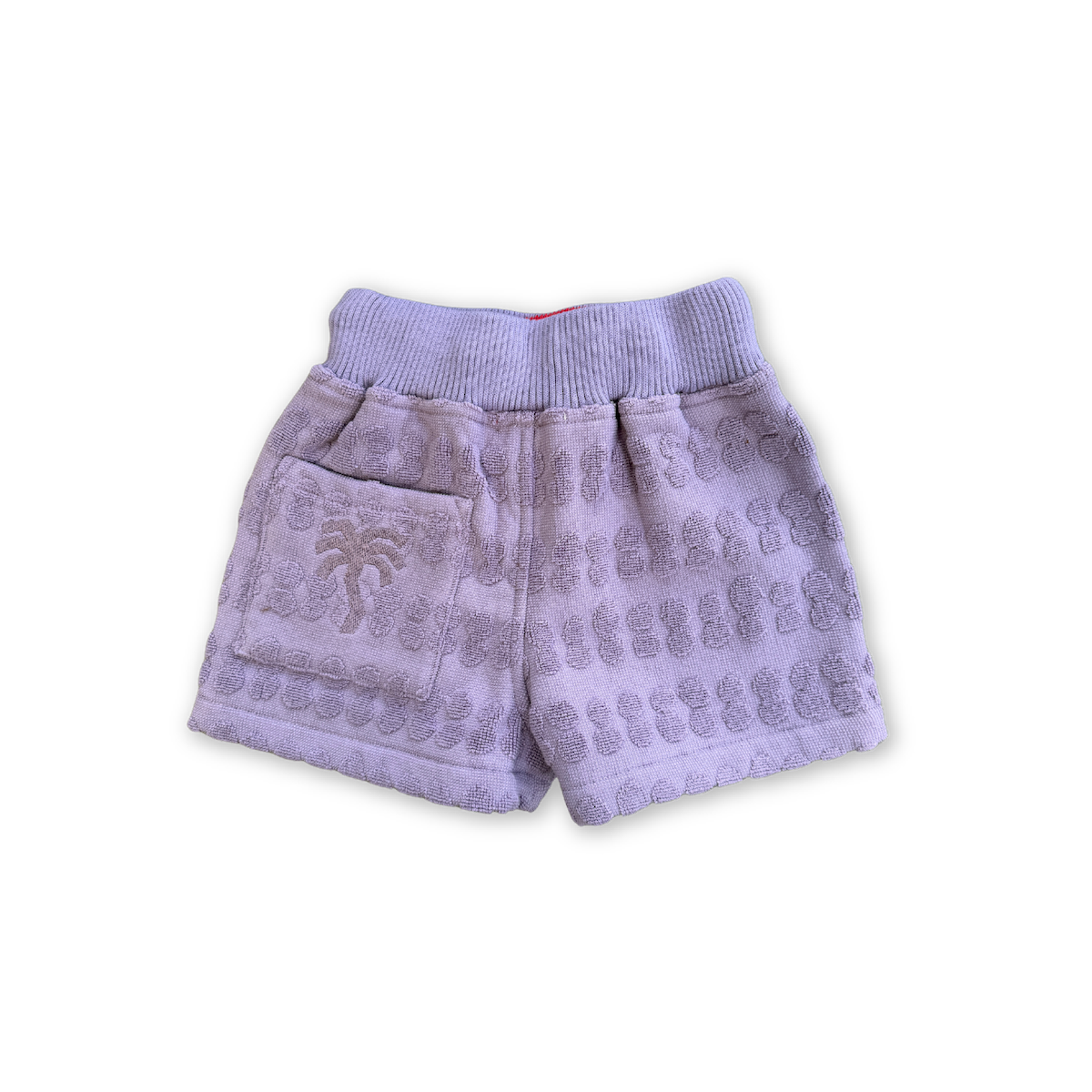 Bubble Terry Towelling Shorts - Mauve