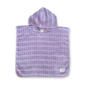 Bubble Terry Towelling Poncho - Mauve