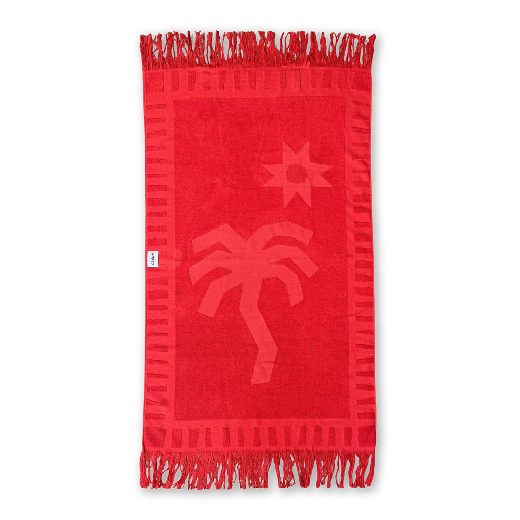 Bubble Terry Towelling Beach Towel - Fiesta