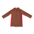 Zip Longsleeve Swim Suit - Teddy