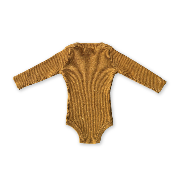 Grown Organic Essential Bodysuit - Golden Speckle